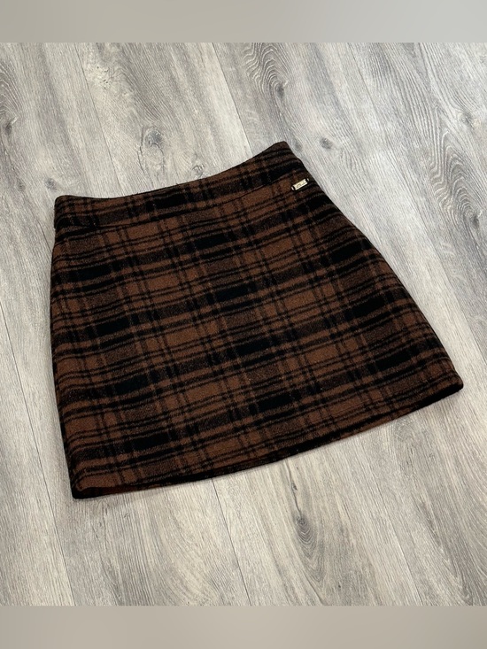Guess Dresses & Skirts - Guess Plaid Brown & Black Academia Fall A-line Mini Skirt
